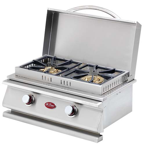 CAL FLAME Deluxe Double Side By Side Burner